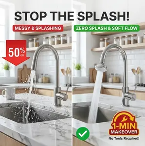 CATHYLADI Anti-Splash Faucet 360° Rotatable Kitchen TAP Aerator 3 Modes Replacement Extender Sink Sprayer Attachment Eco-Friendly Water-Saving