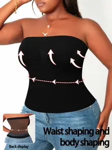 Women's Plus Size Waist Cinching Shapewear Bra, Breathable Mesh Back, Comfortable Push-Up Underwire, Ideal for Daily Wear & Special Occasions, Fit