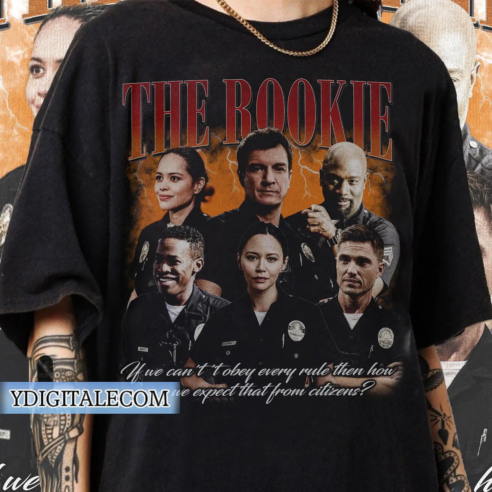 Vintage 90s Graphic Style The Rookie T-shirt, The Rookie TV Show Gifts For Man and Women Unisex T-shirt