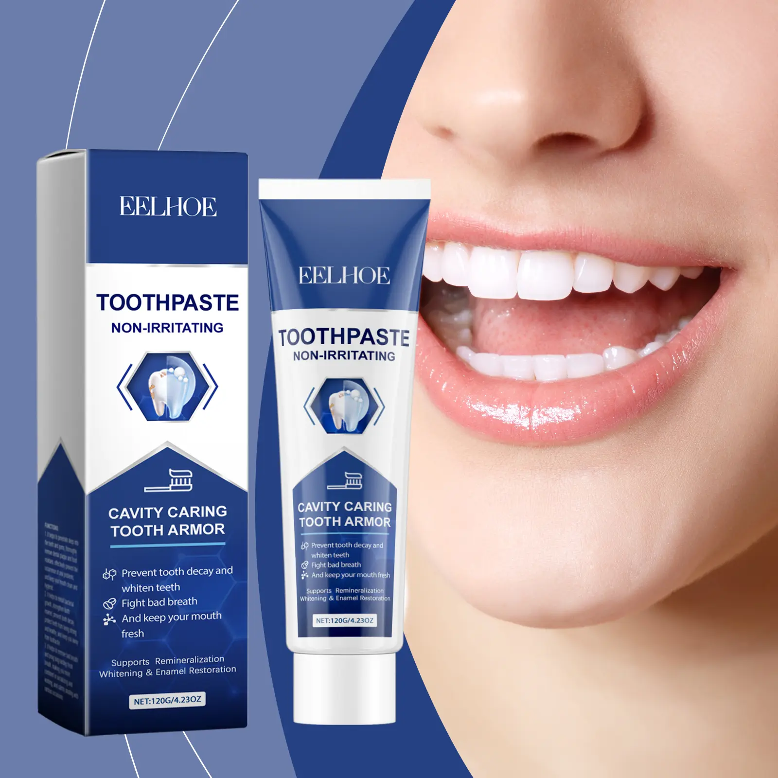 EELHOE Clean Toothpaste Breath Fresh And Gentle Clean Mouth Care Teeth Shine Care Toothpaste Cleansing Lemon