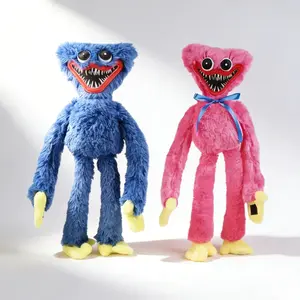 Huggy Wuggy Plush Toy 40cm, Poppy Playtime Cuddly Doll, Soft Stuffed Animal for Kids Birthday Gift