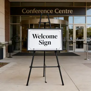 Portable Foldable Tripod Easel - Adjustable Lightweight Display Easel (Suitable for Home Decoration), Art Easel for Painting/Exhibition (Suitable for Living Room, Outdoor Patio)