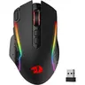 Redragon M810 Pro Lightweight Wireless Gaming Mouse - Ergonomic, Skin-Friendly PC/Mac Computer Accessory, 10000 DPI Wired/Wireless, 1ms Polling Rate, Rapid Fire Key, 8 Macro Buttons, 45-Hour Battery, Color Changing RGB Lighting, Eco Mode