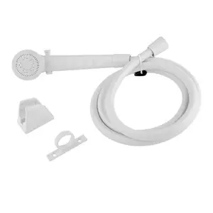 212 MAIN Modern RV Shower Head with Trickle Control, Water-Saving RV Shower Hose, White Bathroom Fixture for Home Improvement