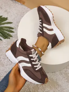 Women's Sporty Argo Shoes Spring & Fall Elegant Fashion Casual Round Toe Low Top Lace-Up Thick Sole Versatile Outdoor Running Shoes Sports Running Shoes