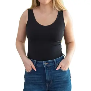FawnFit 2025 Latest Medium Length Lift Tank with Built-in Bra - Compression + Lift!