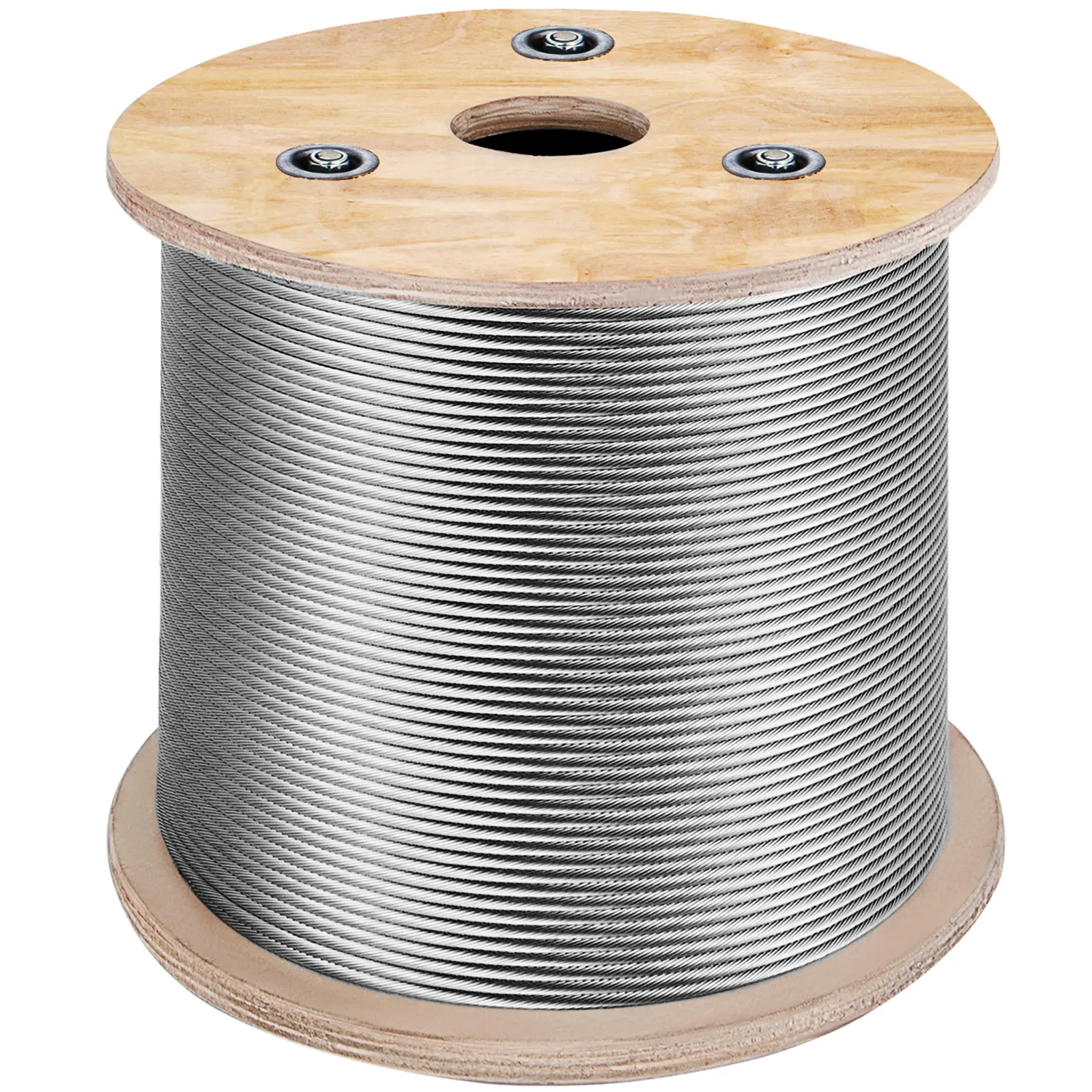 【DealsForYouDays】VEVOR 1/8in 316 Marine Grade Stainless Steel Cable Railing, 500ft Industrial Heavy Duty 7x7 Strands Braided Aircraft Wire Rope, 1,700 lbs Capacity for Deck Rail Balusters, Stair Handrail, Garden Fencing