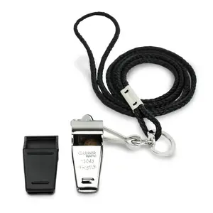 Cannon Sports Solid Brass Metal Whistle with Whistle Cover & Lanyard - Loud, Clear Sound, 124 dB Tone, Durable - Ideal for Coaches, Referees, Officials, Trainers