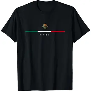 Cotton Graphic Tees Streetwear Gifts mexico mexican flag vintage mexican independence day T-Shirt