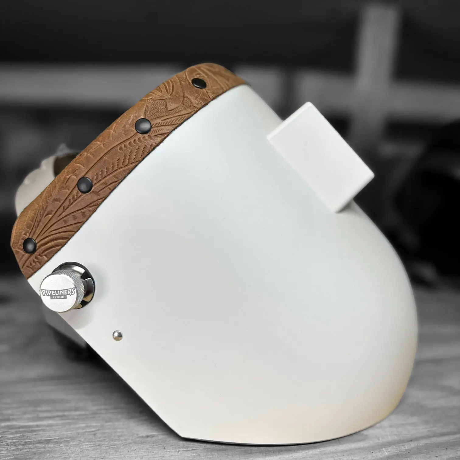 Finer Pipeliner Leather Welding Hood Chopped Top