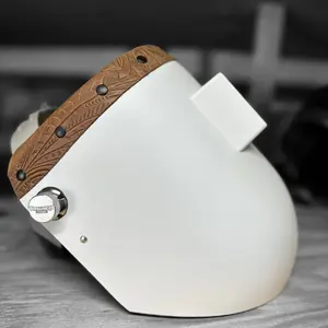 Finer Pipeliner Leather Welding Hood Chopped Top Finer Pipeliner Leather Welding Hood Chopped Top