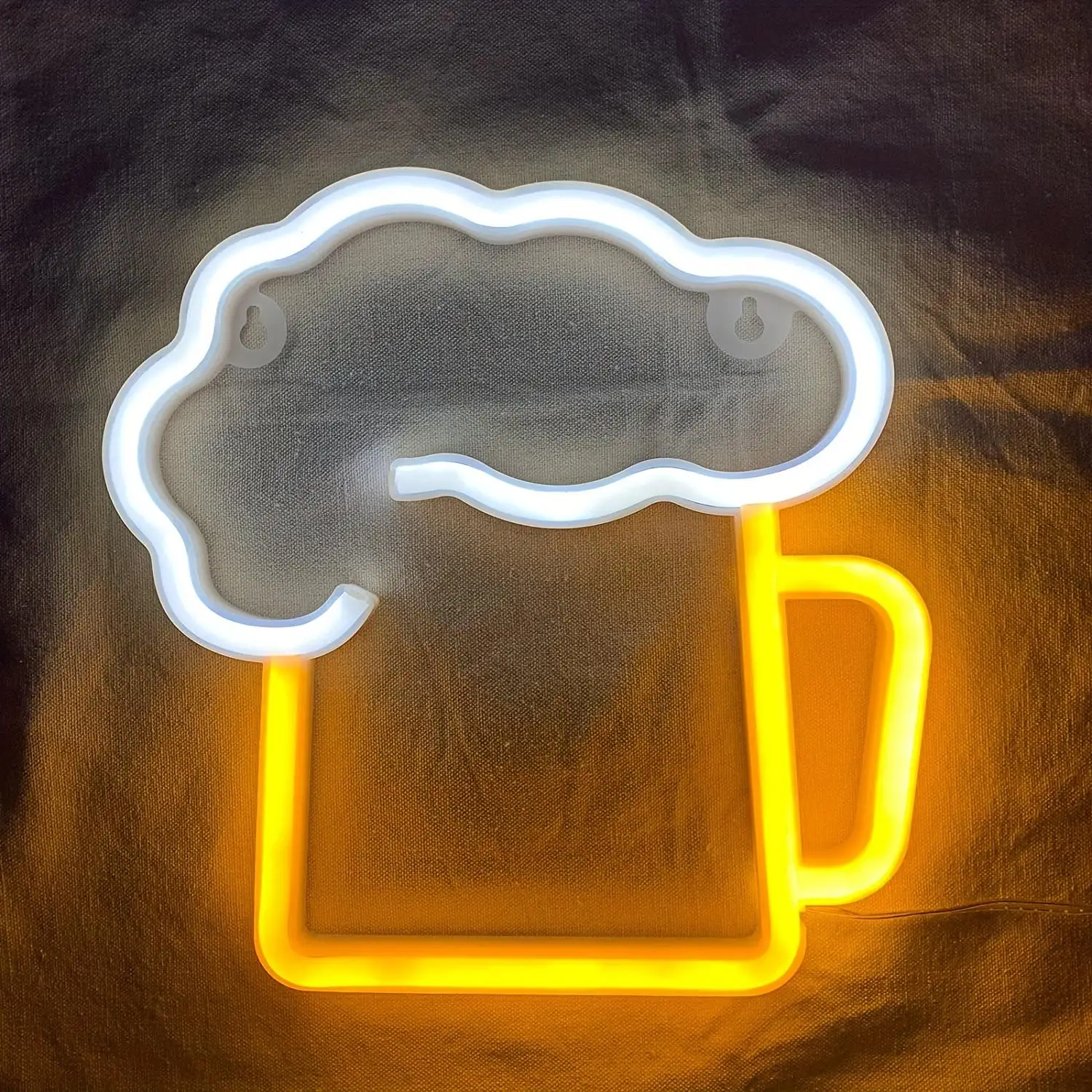 Beer Cup Design Neon Light for Home Decor, Neon Signs, Neon Lamp for Bedroom, Decorative Neon Light For Party Decoration, LED Lights Bedroom, Night Li
