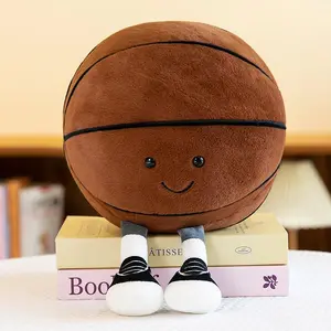 Football, Basketball and Volleyball Design Stuffed Toy, 1 Piece Cute Sports Themed Stuffed Toy, Soft Stuffed Toy for Boys and Girls, Stuffed Animal Doll, Huggable Stuffed Animal, Soft Cuddly Gift, Soft Stuffed Animals, Soft Stuffed Figure