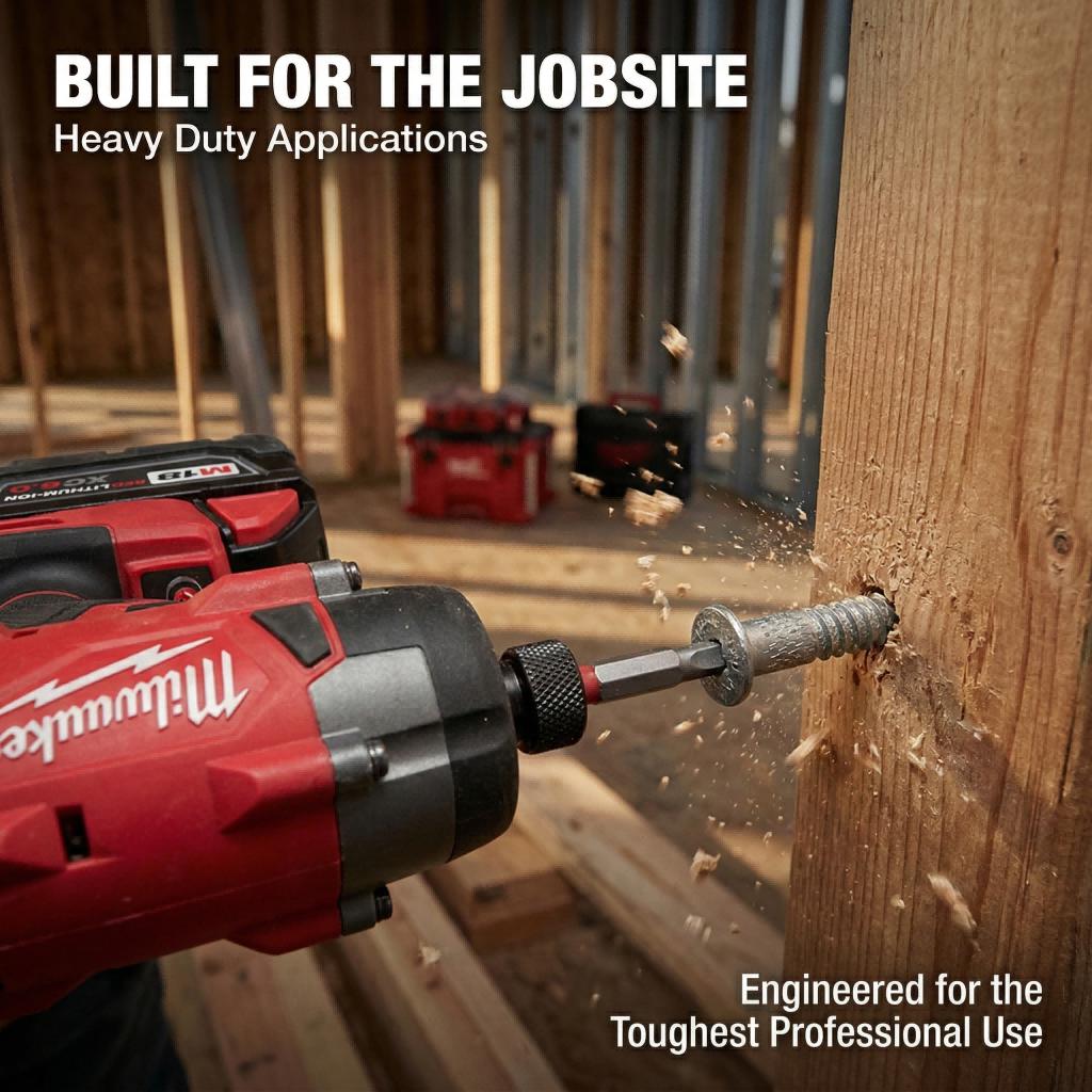 Milwaukee M18 FID3 Cordless Impact Driver With Battery Charger Automotive Tools For Mechanics High Speed Compact Design