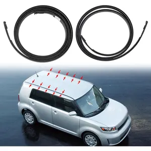 Roof Molding Drip Side Finish Stripe Driver Right Left Side Drop Weatherstrip Compatible with Scion  XB 2008 2009 2010 2011 2012 2013 2014 2015 Replaces# 75556-12171 75555-12161 (2PCS)