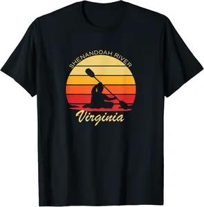 Vintage Kayak Shenandoah River Virginia Adventure T-Shirt - Diegobal Shop 35B0CJZZM68B