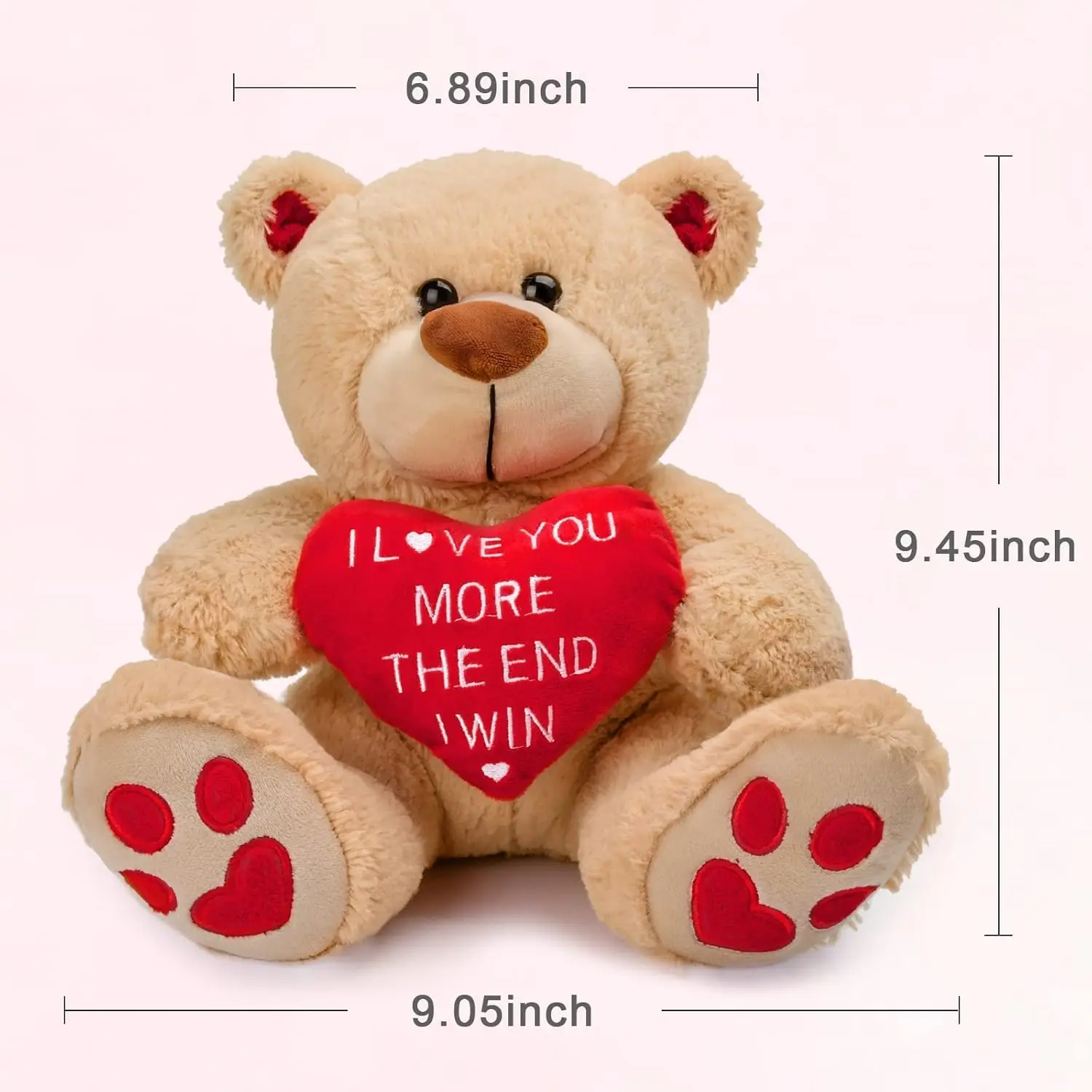 Gift for Her Him Kids Girlfriend Boyfriend Wife Mom Fiancée, Valentines Gifts for Women, Valentine's Teddy Bear - 10 Inches, Funny Cute Stuffed Animal Plush Present for Birthday
