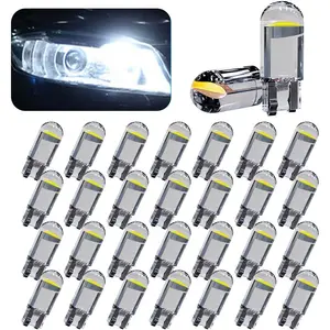 30Pack 194 Car  Light Bulbs, 0.36W 12V T10 6000K Interior Lights, 168 2825 W5W Wedge COB  Replacement Bulbs, Universal Dashboard Light, Dome Light, S LED