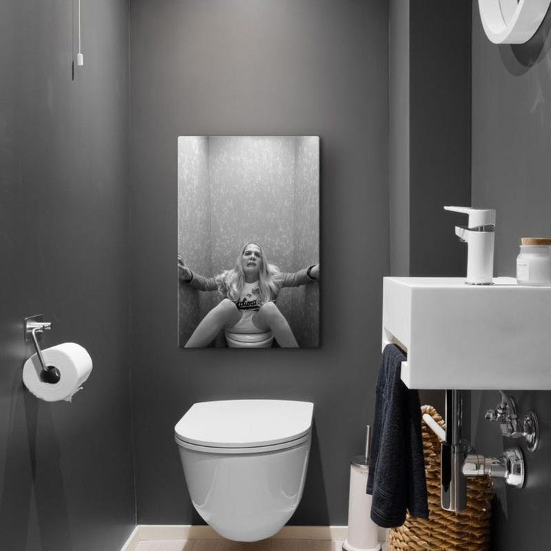 White Chicks Toilet Scene Print,  Movie Poster,  Bathroom Wall Art, Black and White, Girls Bathroom Decor, Toilet Prints funny