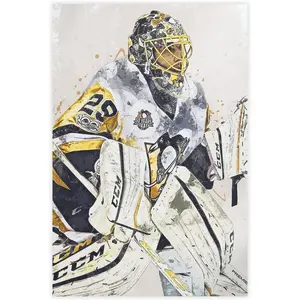 Marc-Andre Fleury Poster Hockey Canvas Poster Wall Art Decor Print Picture Paintings for Living Room Bedroom Decoration