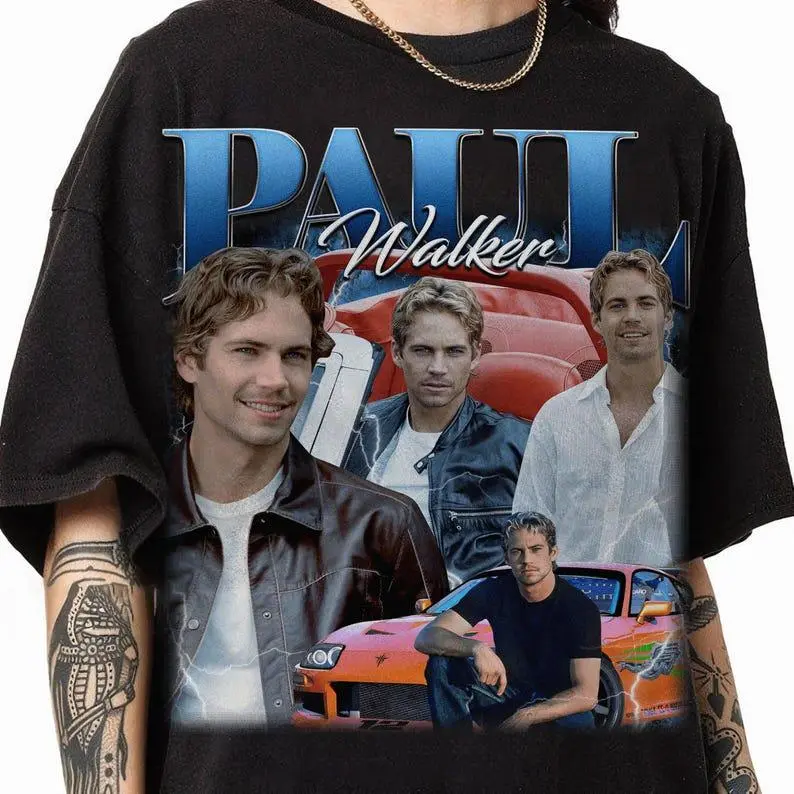 Paul Walker Bootleg Shirt, Paul Walker Tee, Paul Walker Fan Merch, Paul Walker Gift for her or him, Paul Walker Car Lover Shir Gift for Men and Women