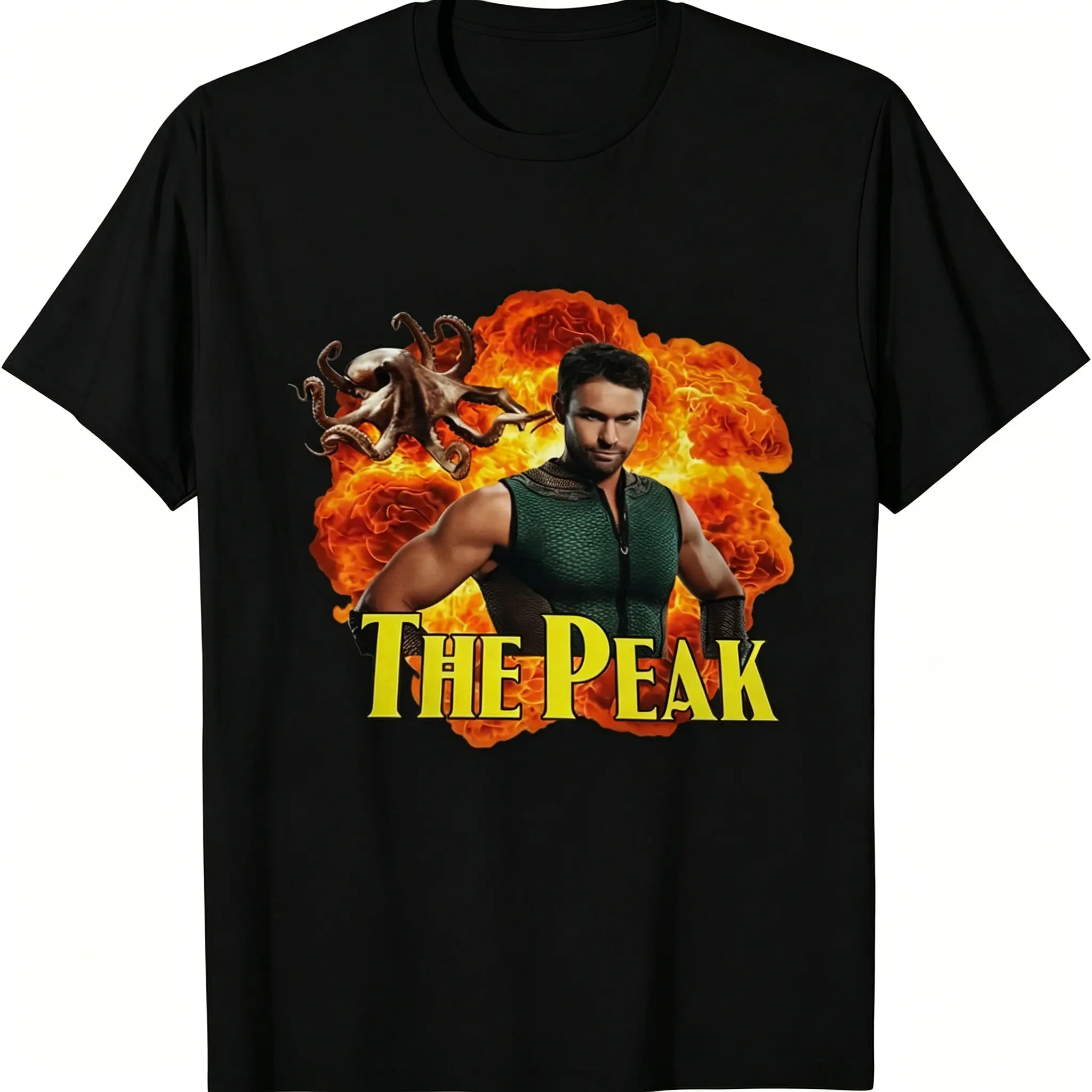😂🎨[Viral TikTok Shirt][Funny Meme T-Shirt]The Deep, The P.e.ak Funny Graphic T-Shirt – Unisex Vintage Tee, Men & Women Cotton Short Sleeve, Gift for Fans