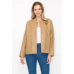 Jessica Pleather Jacket Versatile 2-ways