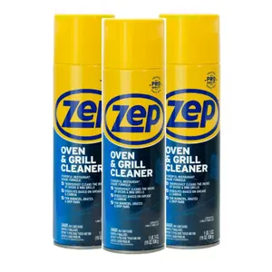 ZEP Stove Oven Cleaner - Stove Oven Cleaner ZEP - Heavy Duty Oven and Grill Cleaner, 19 oz Household Spray Cleaning Cloth Stainless Steel - Heavy-Duty Foaming Oven and Grill Cleaner