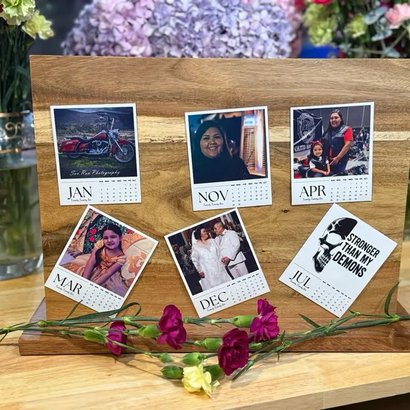 Calendar Magnets - Personalized Photo Magnets for Your Calendar Collection Featuring Various Images and Months