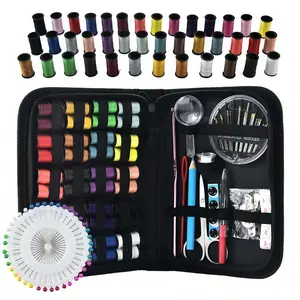 Seamstress Kit, Handmade High-Quality Sewing Supplies, Christmas Craft Set, 12 Spools, Travel Sewing Kit, Ideal for Beginners & DIY Projects