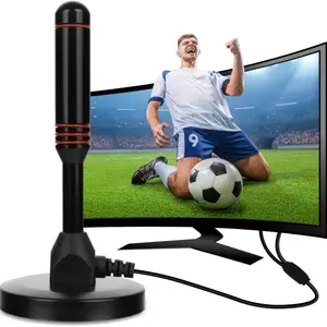 High Gain Digital TV Antenna, Indoor Dtmb Home Suction Cup Dvb-T Hdtv Antenna, Ground Wave TV Antenna for Better Reception
