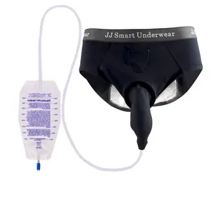 Urinals for Men – Wearable External Catheter for Elderly Incontinence Male, Urine Collection System Nighttime Spill-Proof with 1 Urine Collection Bags – Portable Men's Urinary Drainage Device