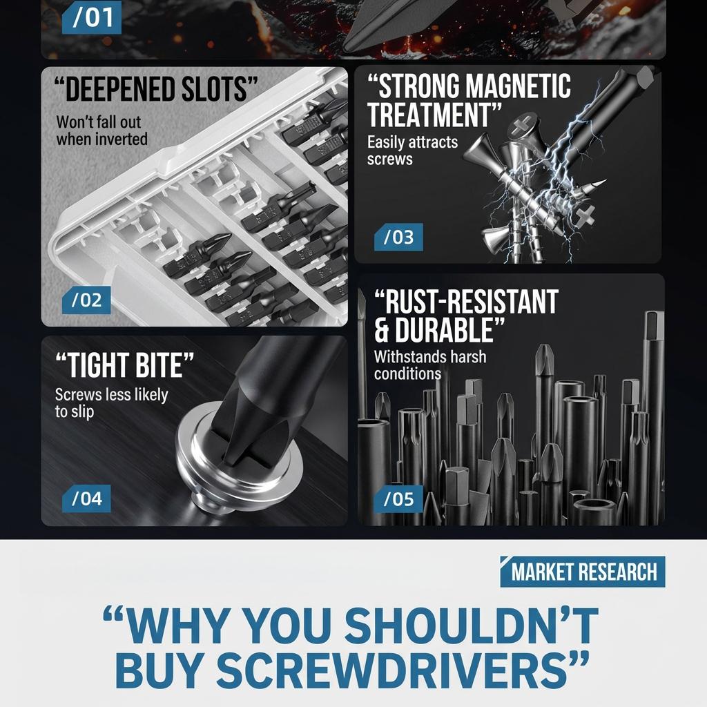 FPH2 Impact Screwdriver Bit Set for Electricians, S2 Steel 65mm & 100mm, 1/4 Inch Hex Shank Magnetic Cross Slot Screw Driver Drill Bits Used on Circuit Breakers