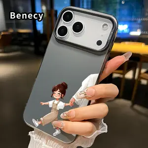 Child - Adult Bond Pattern Phone Case for iPhone 17 16 15 14 Pro Max 13 12 11 XR XS Plus Air E IMD Hybrid Plate Hologram Shockproof Durable Hard Cover