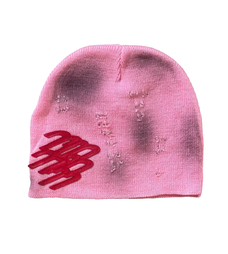 lonely ghost pink beanie - TikTok Shop display picture 3