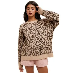 LEOPARD KNIT SWEATER