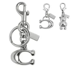 Cute Bag Accessories, Shiny Metal Letter Keychain, Women's Bag Decor, 2/3 Piece Set, Stylish and Functional, Perfect for Everyday Use