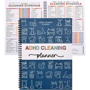 2026   Cleaning Planner for Adults and Teens - Daily, Weekly & Monthly Cleaning Schedule & Checklist - Household Chore Organizer with DIY Templates for -Free  Management