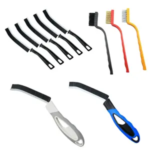 10 Pcs Household Kitchen Sink Faucet Gap Cleaning Brushes with Plastic Handle for Bathroom Bathtub Dead Corner Cleaning Essential Home Cleaning Tools