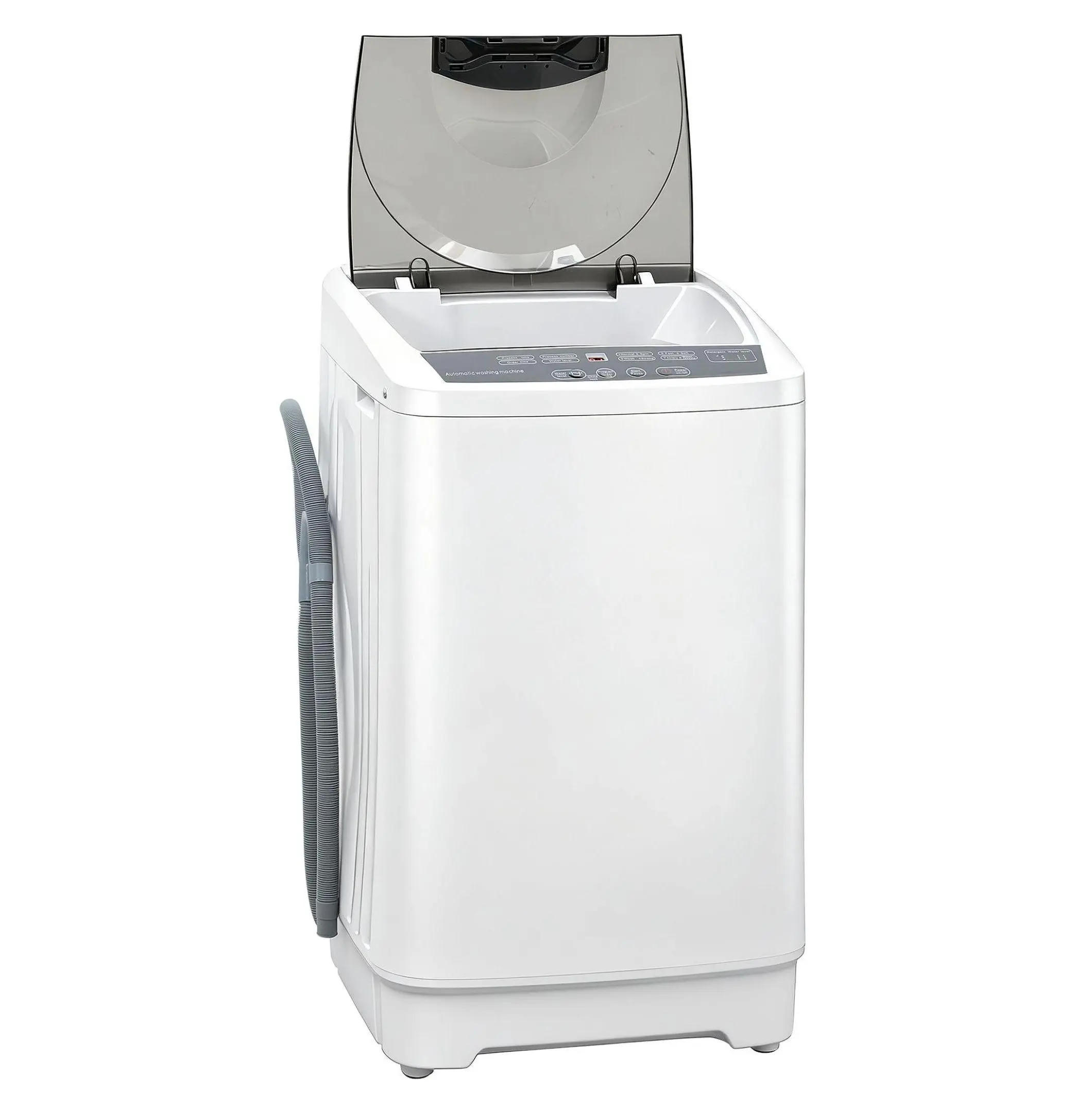 Portable Washer, Compact Washing Machine 9.9lbs Capacity, 8 Programs, 6 Levels, Full Automatic Laundry Washer, White - for Apartments, Dorms, RVs Default Title