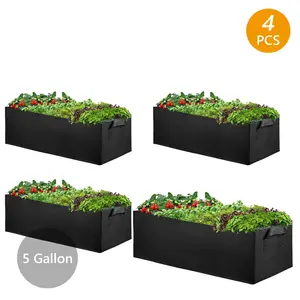 5-Gallon Fabric Raised Garden Bed Grow Bags