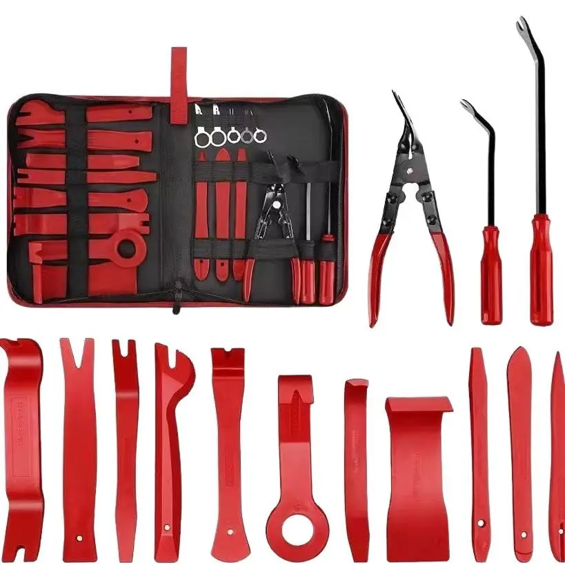 19-Piece Car Audio Tool Set – Dashboard Interior Panel Removal Plastic Pry Tools, Dedicated Repair Tools