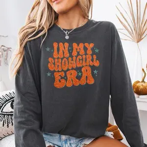 [Sale up to 30%] In My Showgirl Era Sweatshirt, Vintage Showgirl Shirt, Showgirl Shirt 2025 New Album Shirt, Showgirl Gift shirt, streetwear graphic tee