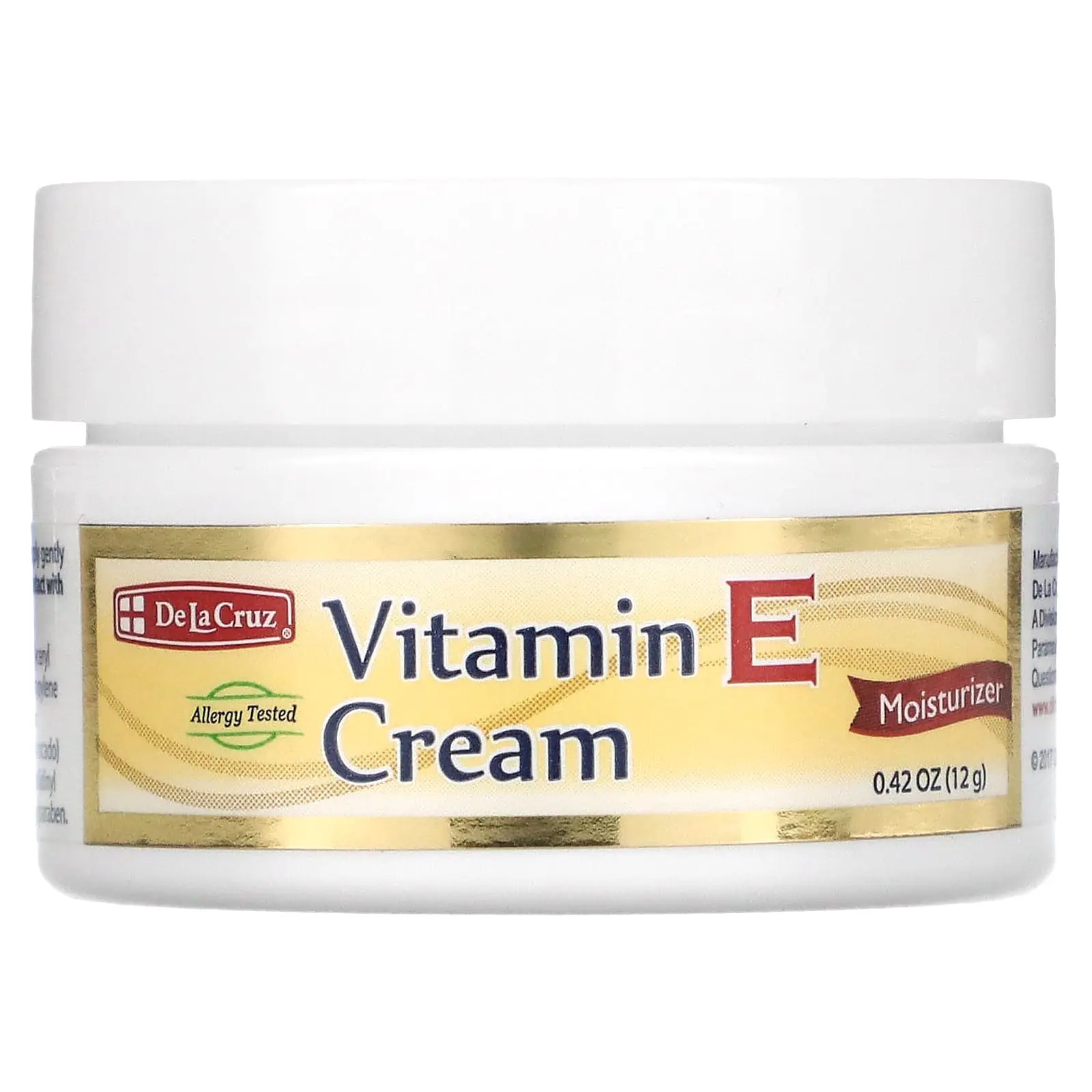 De La Cruz Vitamin E Cream, 0.42 oz (12 g) De La Cruz Vitamin E Cream, 0.42 oz (12 g)