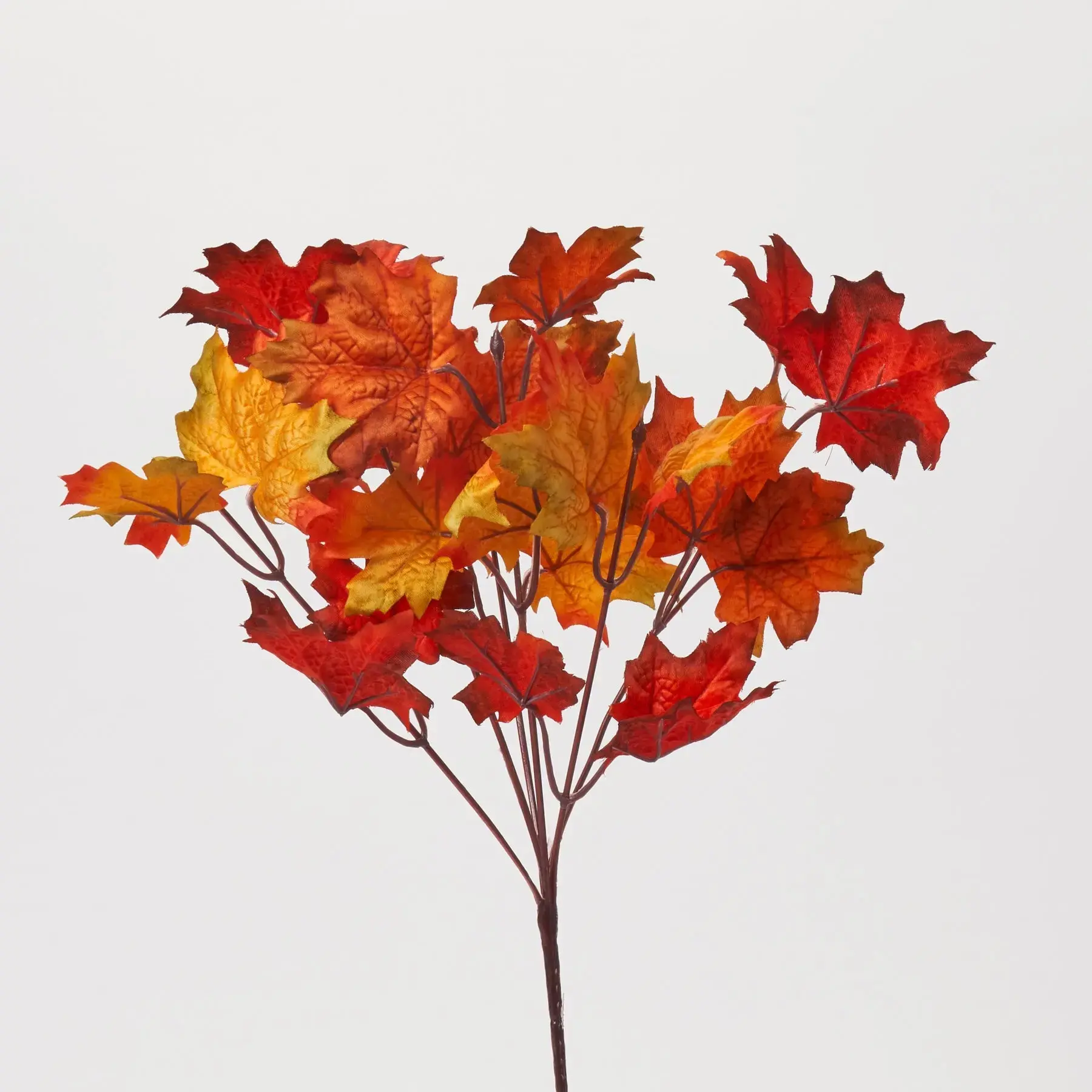 Fall Maple Leaf Stem Spray Autumn Bouquet - 13"