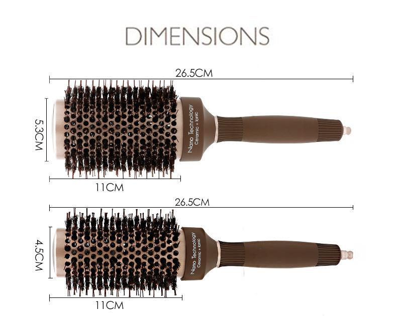 West Kiss Hair Roller Comb Roller Brush for Hair Blowing Styling, Curling tangling and Straightening, Hair Brushes for Women Haircare Brush Heatless