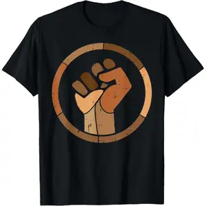 ❤ Black History Melanin Fist African Pride Men Women Kids Shortsleeve T-Shirt,Menswear Casual Streetwear Tshirt Tops