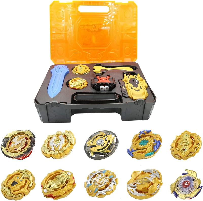 Bey Battling Top Burst Launcher Grip Toy Storage Box CaseGyros Spinning Top Set with 3 Launchers, Combat Gyro Setfor Kids Gift virginia  beyblade