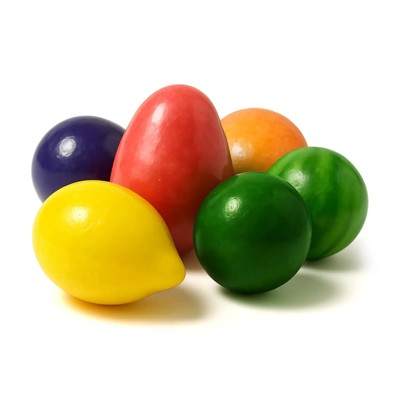 NY Spice Shop Mega Fruit Gumballs - Assorted Fruity Candy - Colorful Big Bubble Gum Balls - Party Candy - Candy Buffet & Favors
