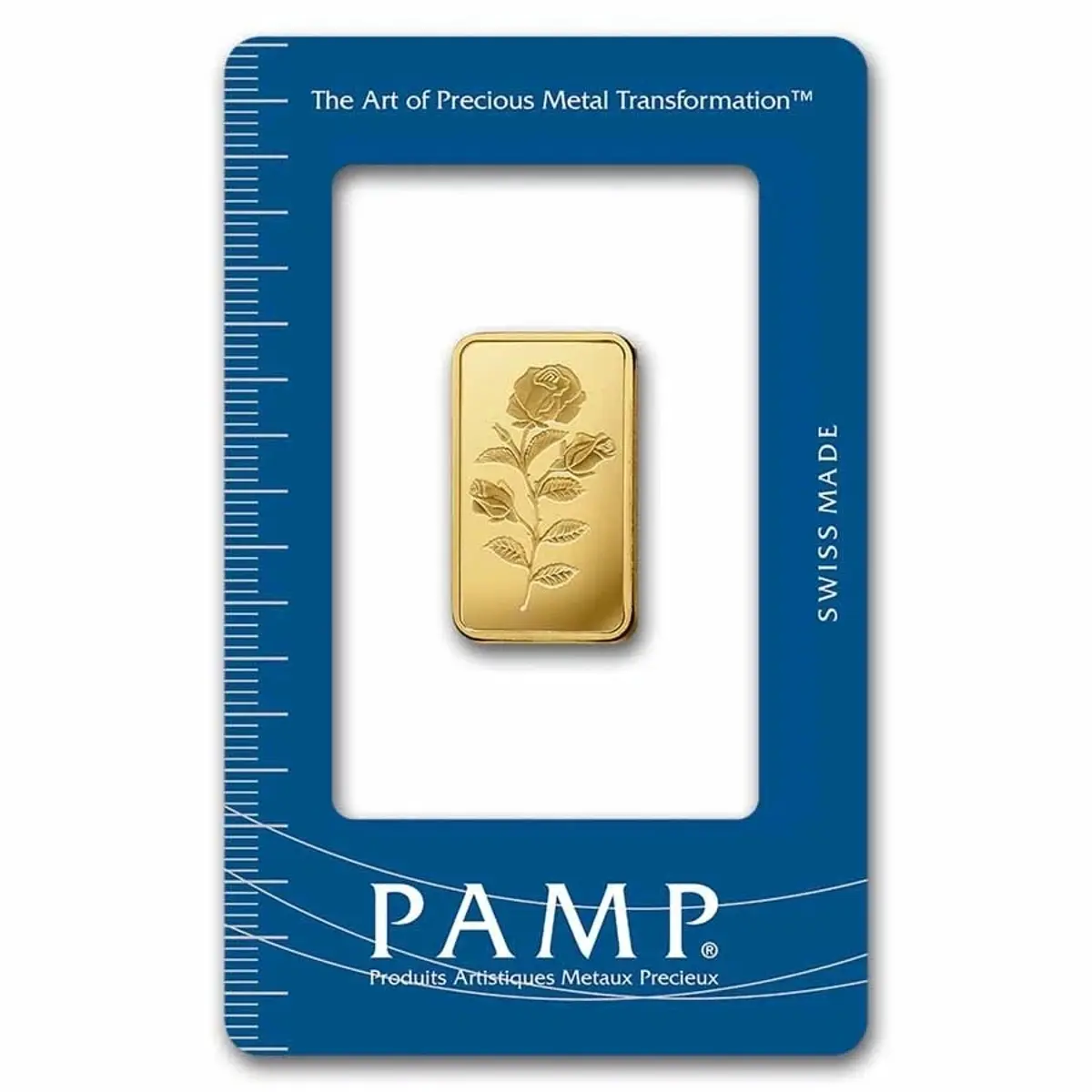 Pamp Suisse Rosa 10 Gram Gold Bar - Large Assay Card